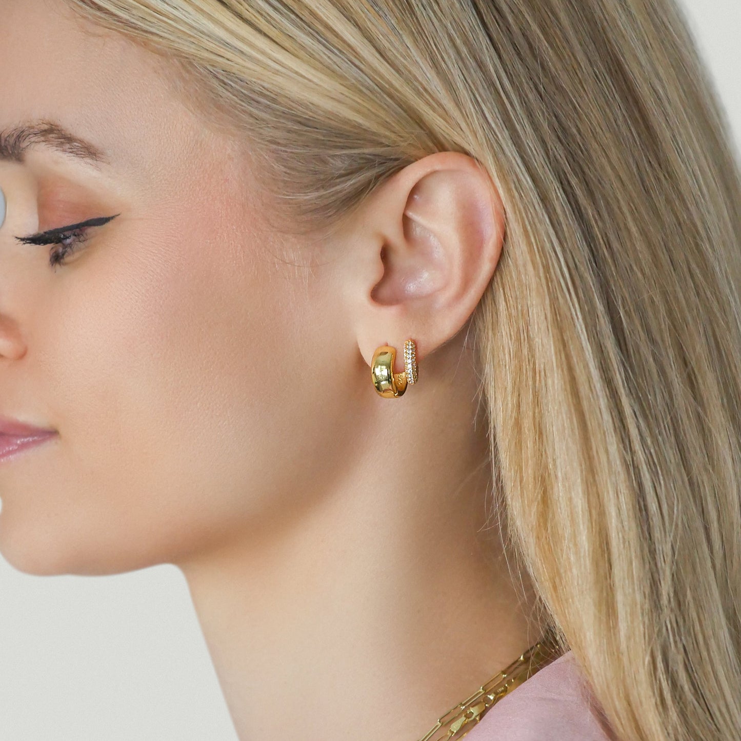 Chunky Hoop Earrings - 18k Gold Vermeil