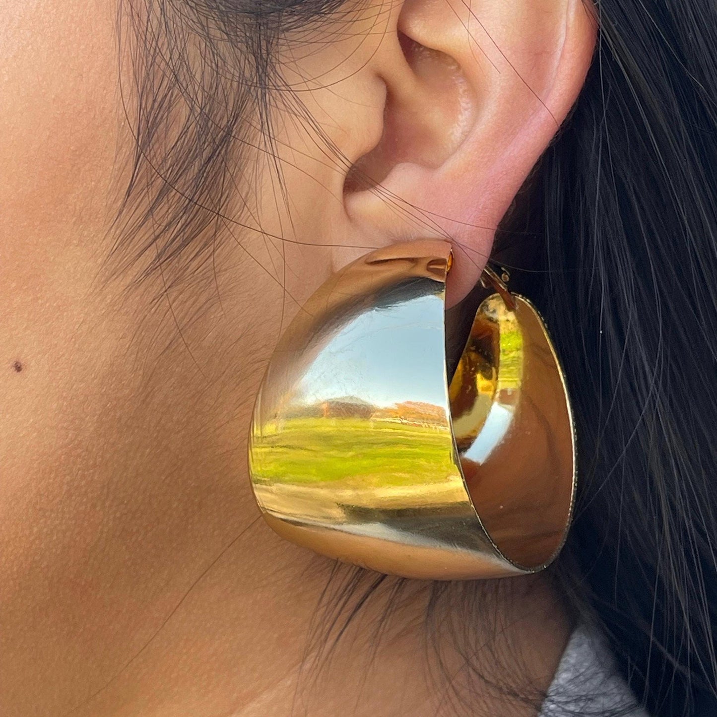Oversized Statement Hoop Earrings