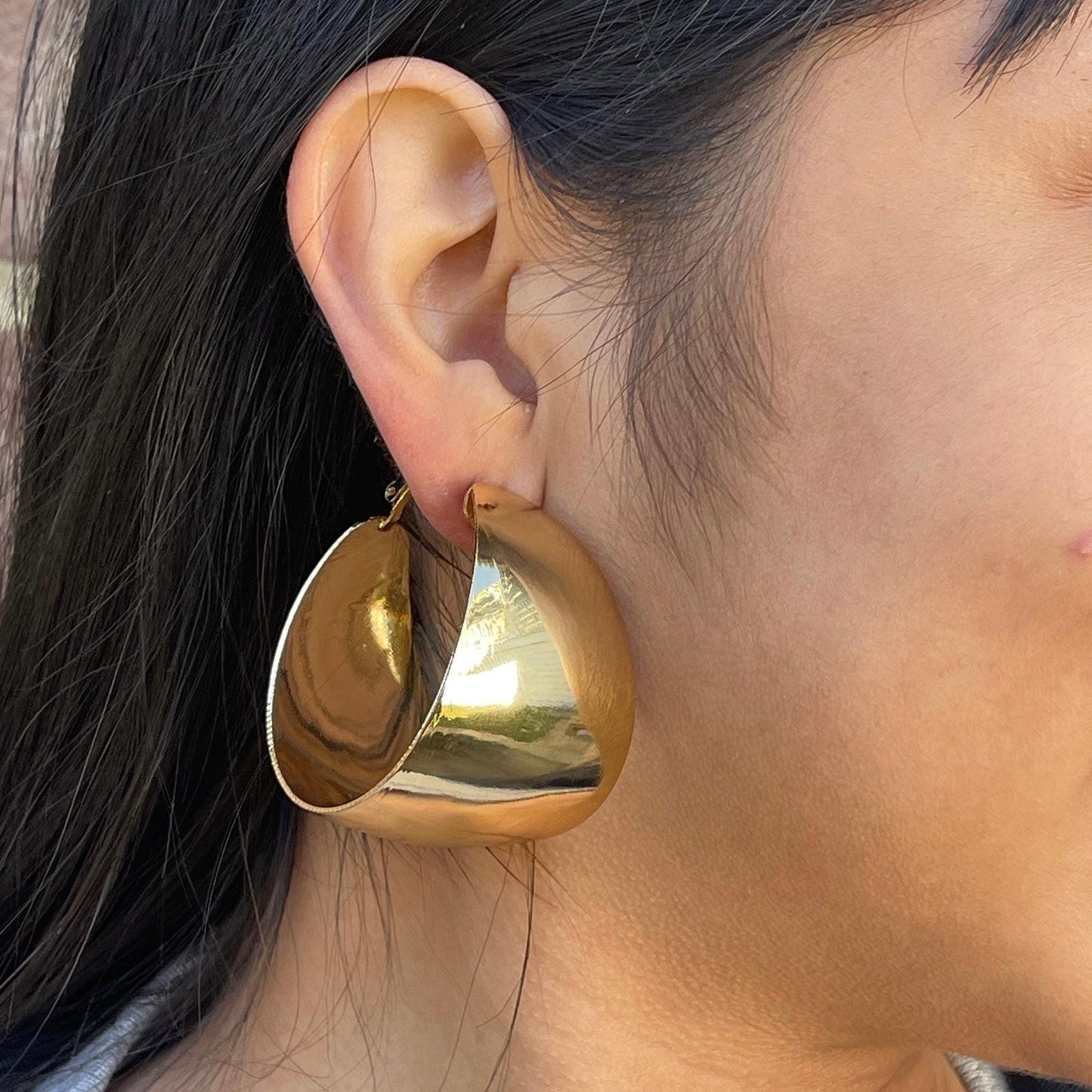 Oversized Statement Hoop Earrings