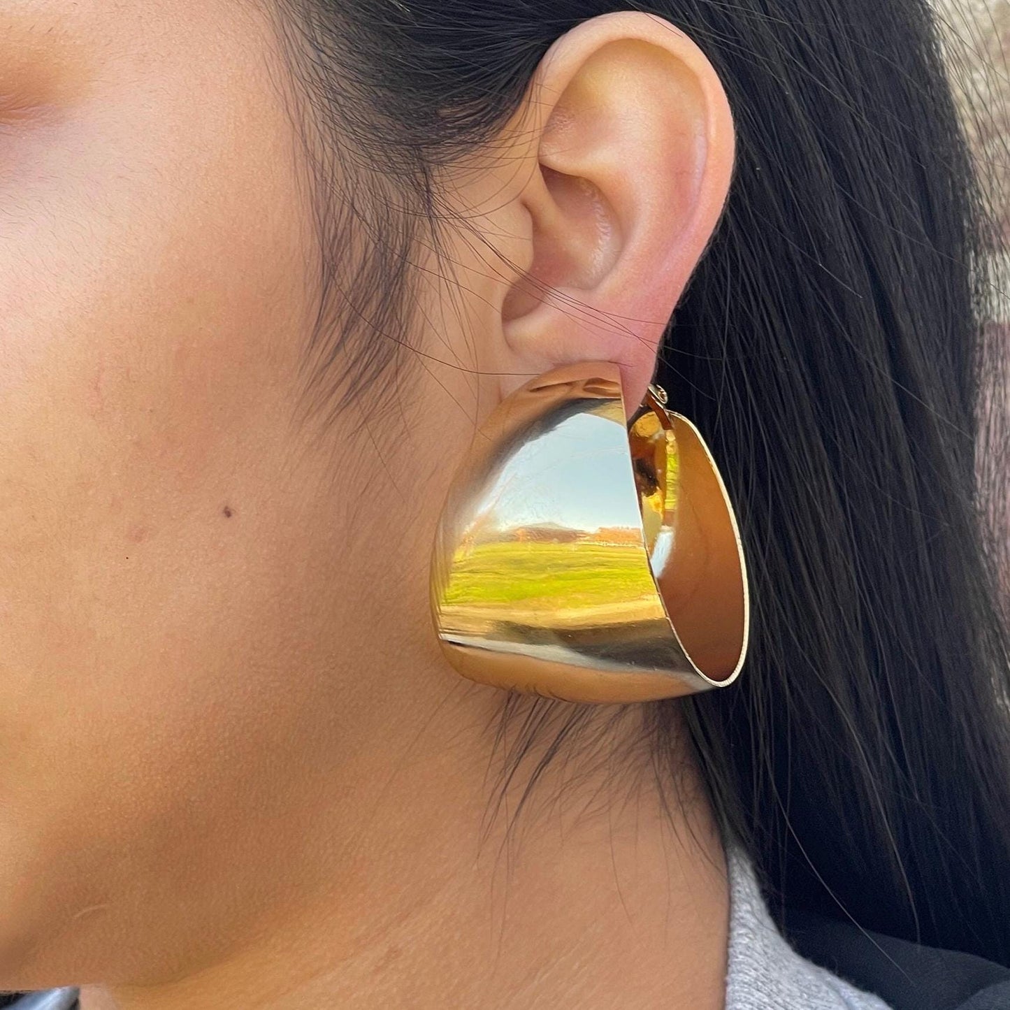 Oversized Statement Hoop Earrings