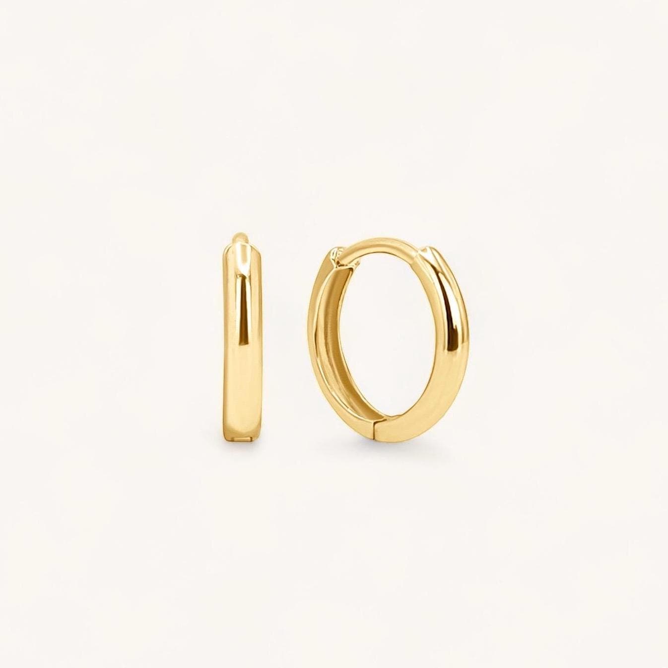 Classic Huggie Hoops - 14k Solid Gold