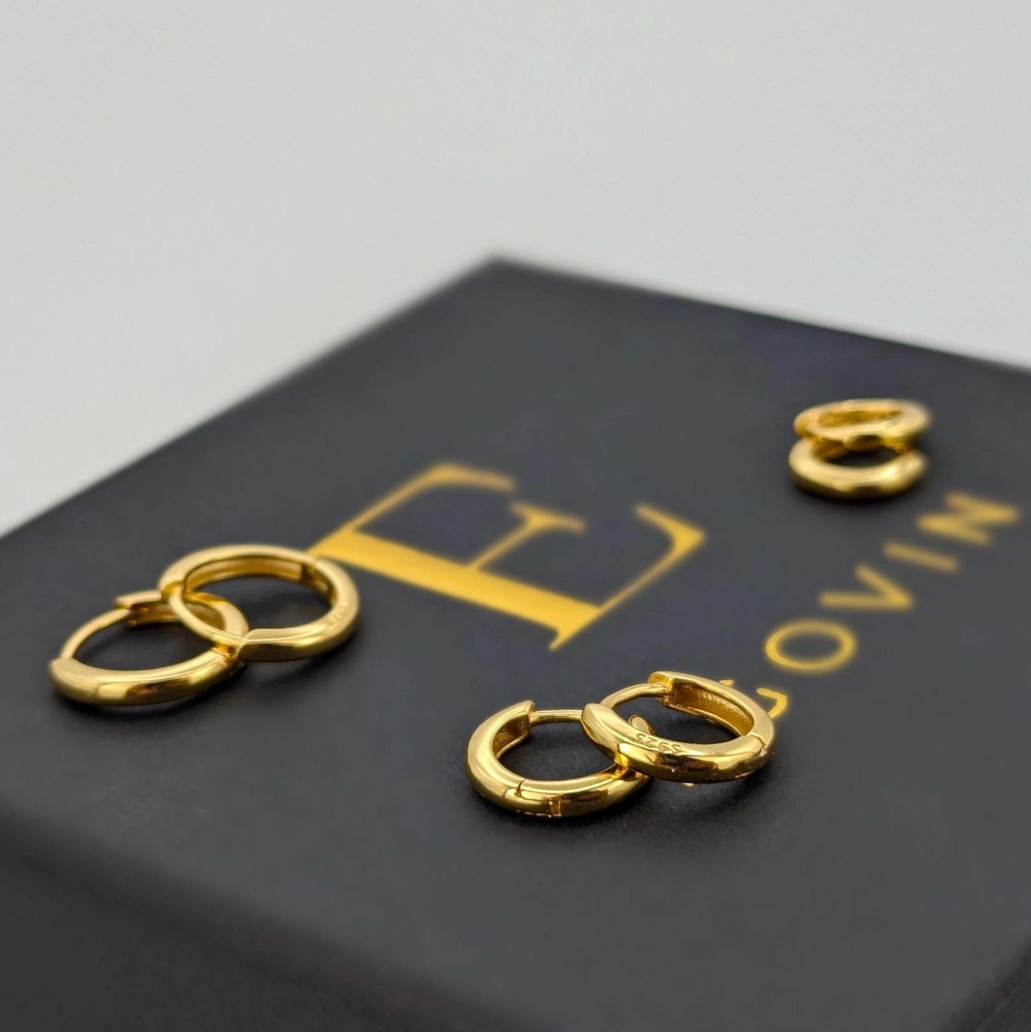 Small Basic Hoop Earrings -18k Gold Vermeil