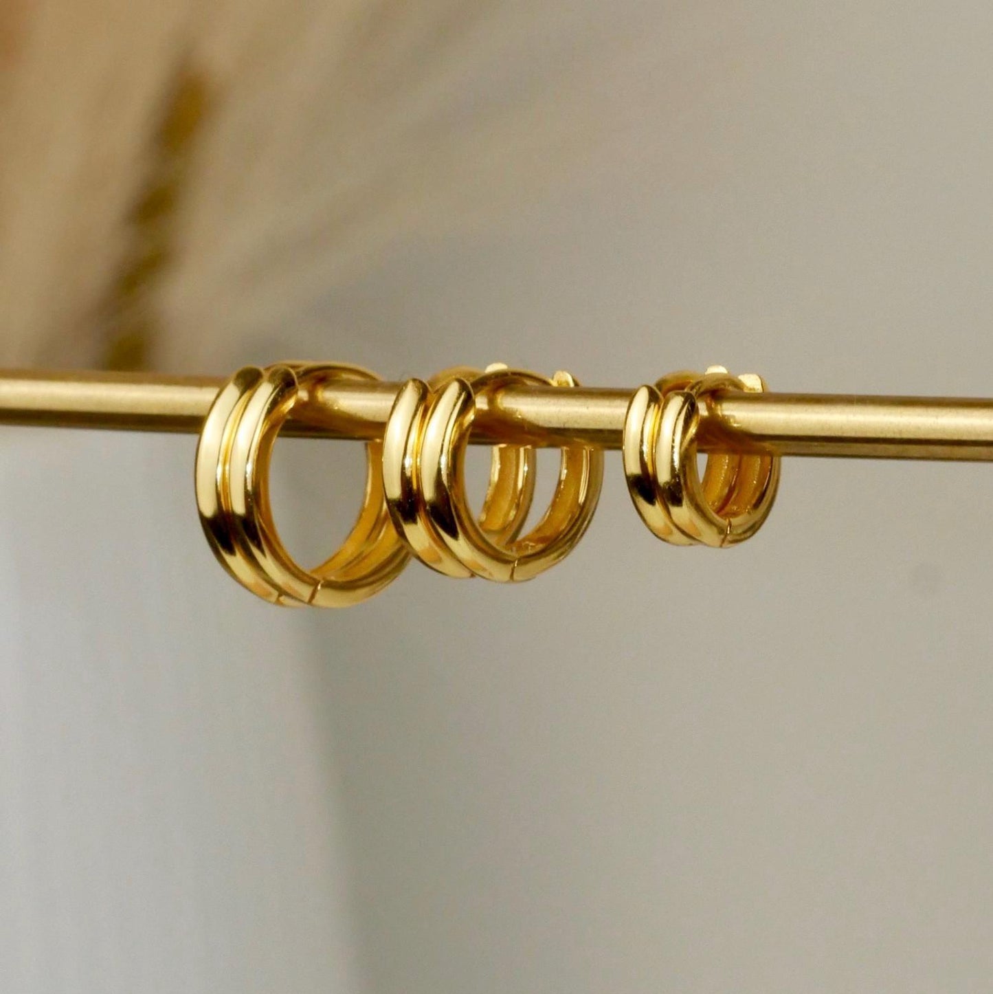 Small Basic Hoop Earrings -18k Gold Vermeil