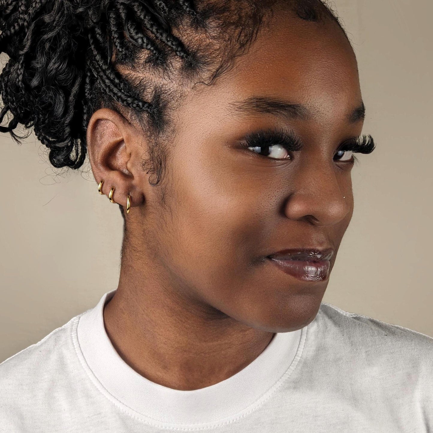 Small Basic Hoop Earrings -18k Gold Vermeil