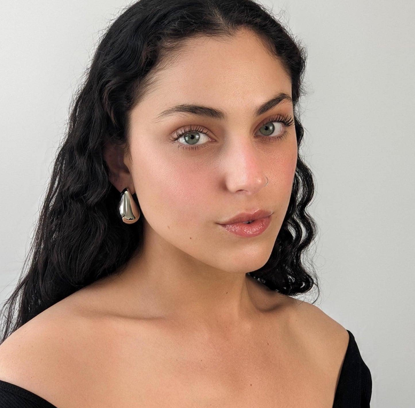 Chunky Tear Drop Earrings - 18k Gold Plated