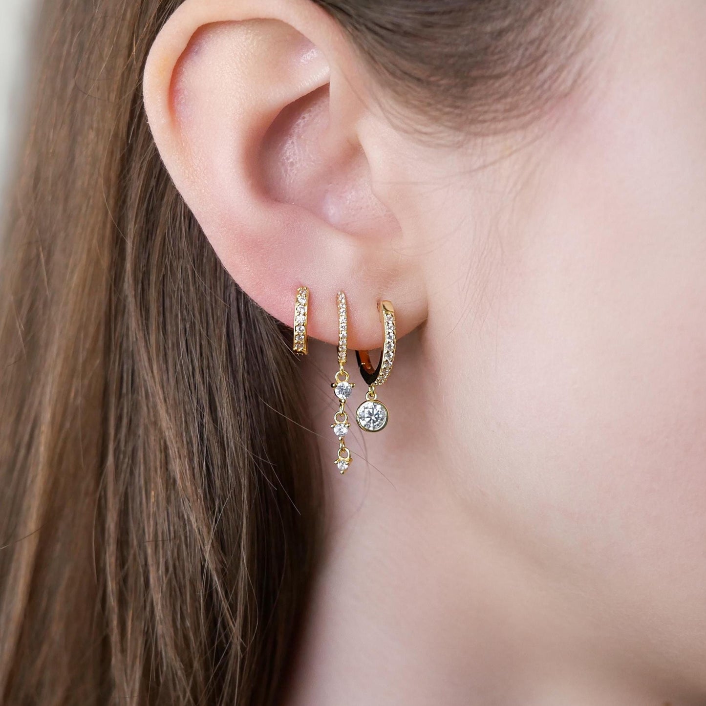 Dangle Drop Earrings - Gold Vermeil