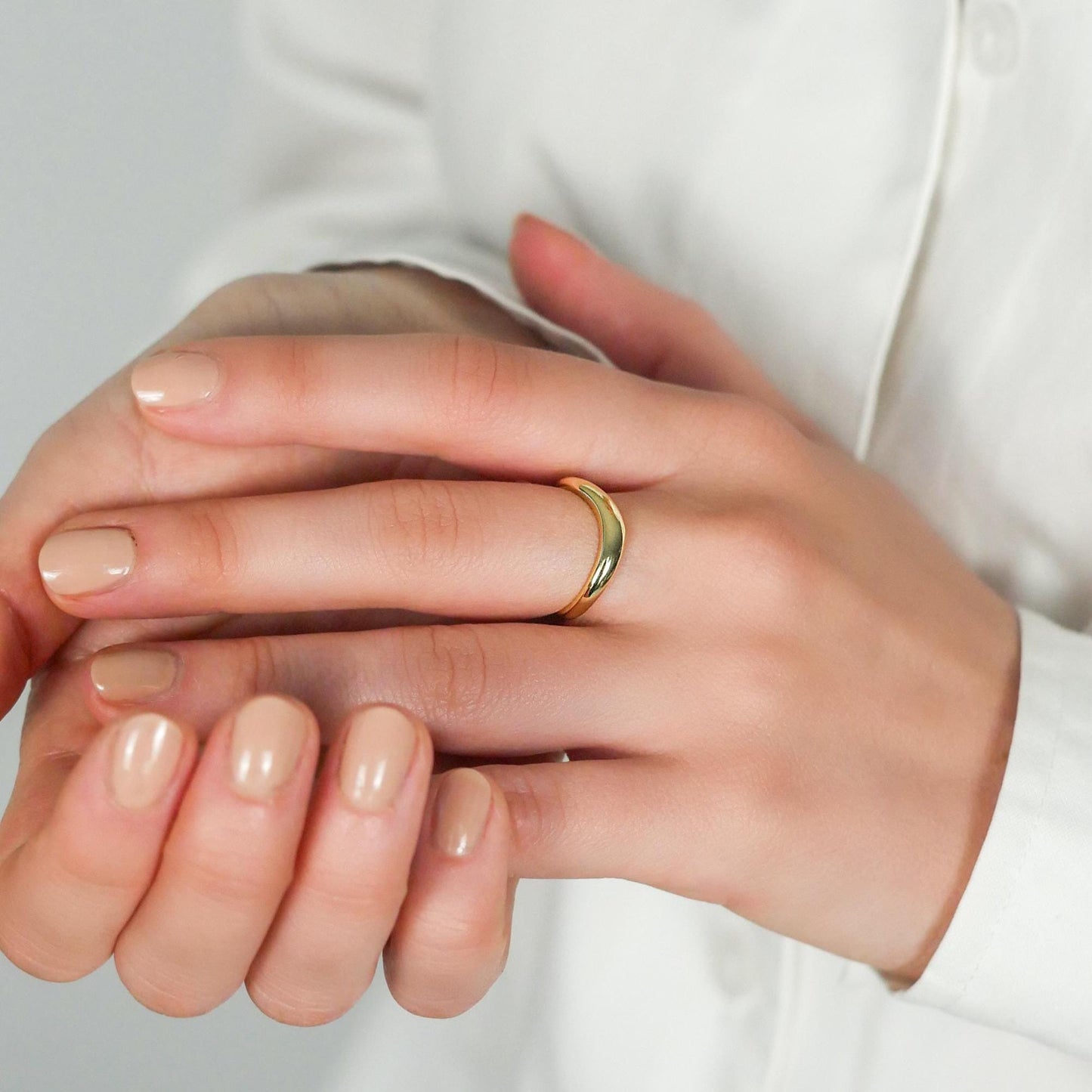Wave Bold Statement Ring - 14k Solid Gold