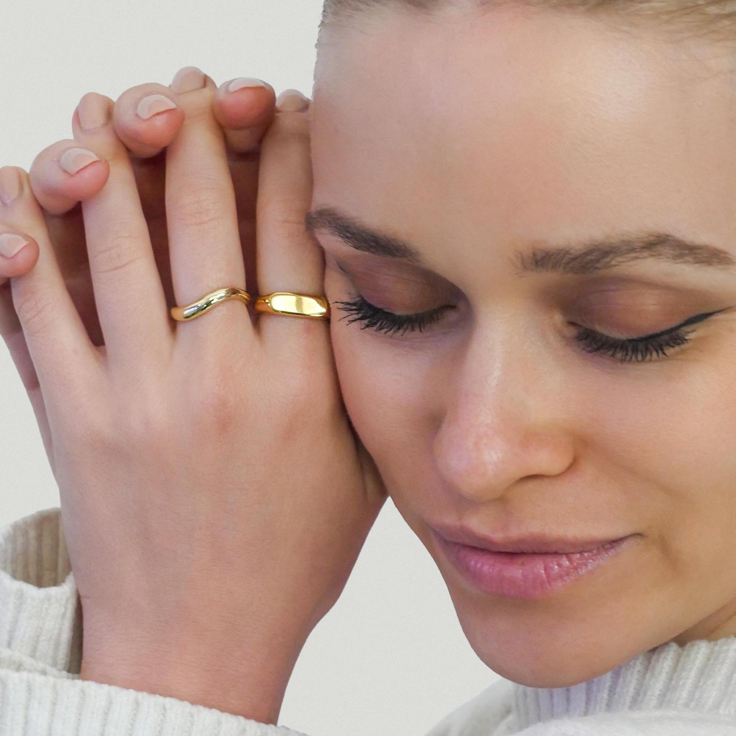 Wave Bold Statement Ring - 14k Solid Gold