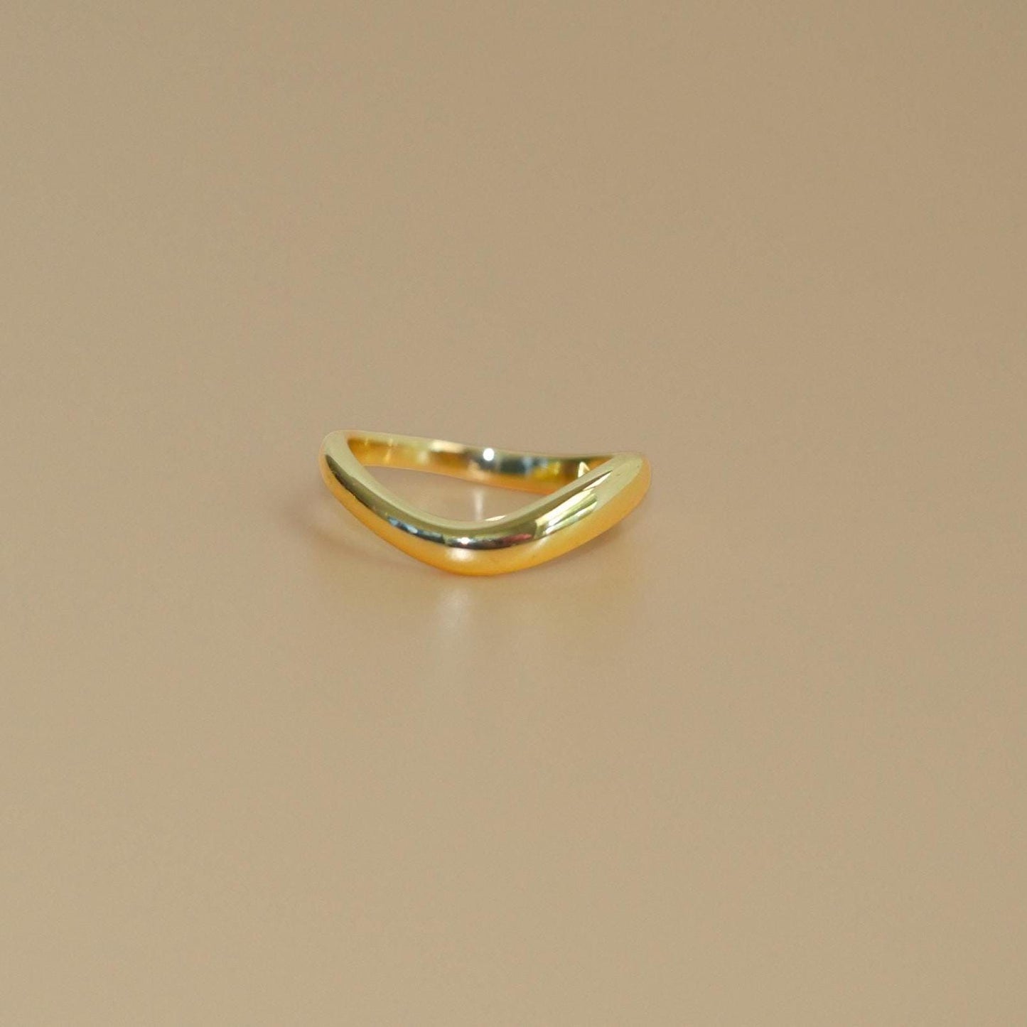 Wave Bold Statement Ring - 14k Solid Gold