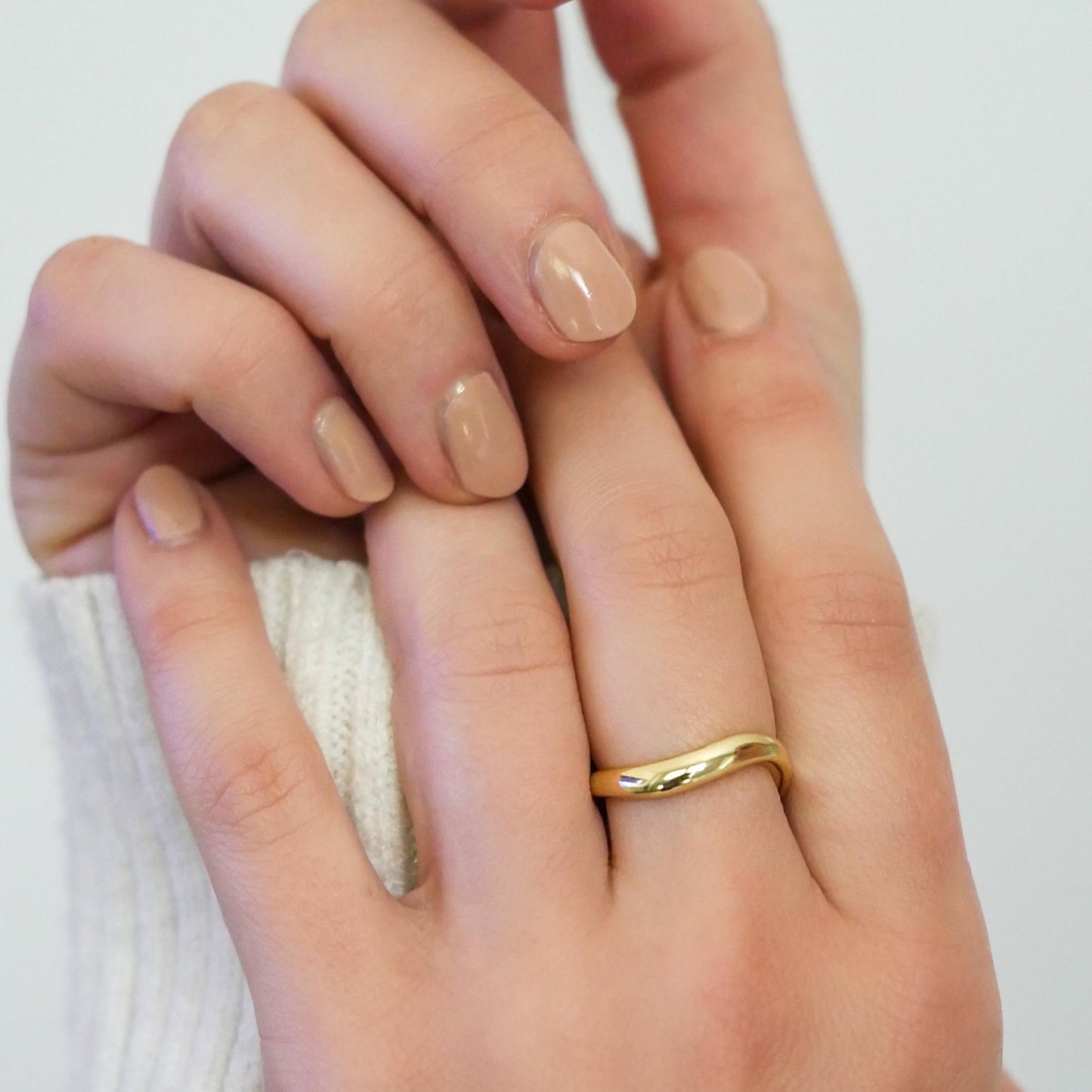 Wave Bold Statement Ring - 14k Solid Gold