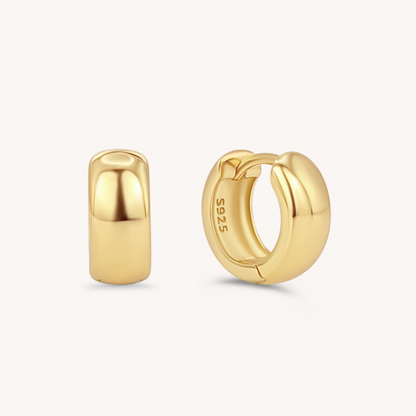 Medium Chunky Hoops - 18k Gold vermeil