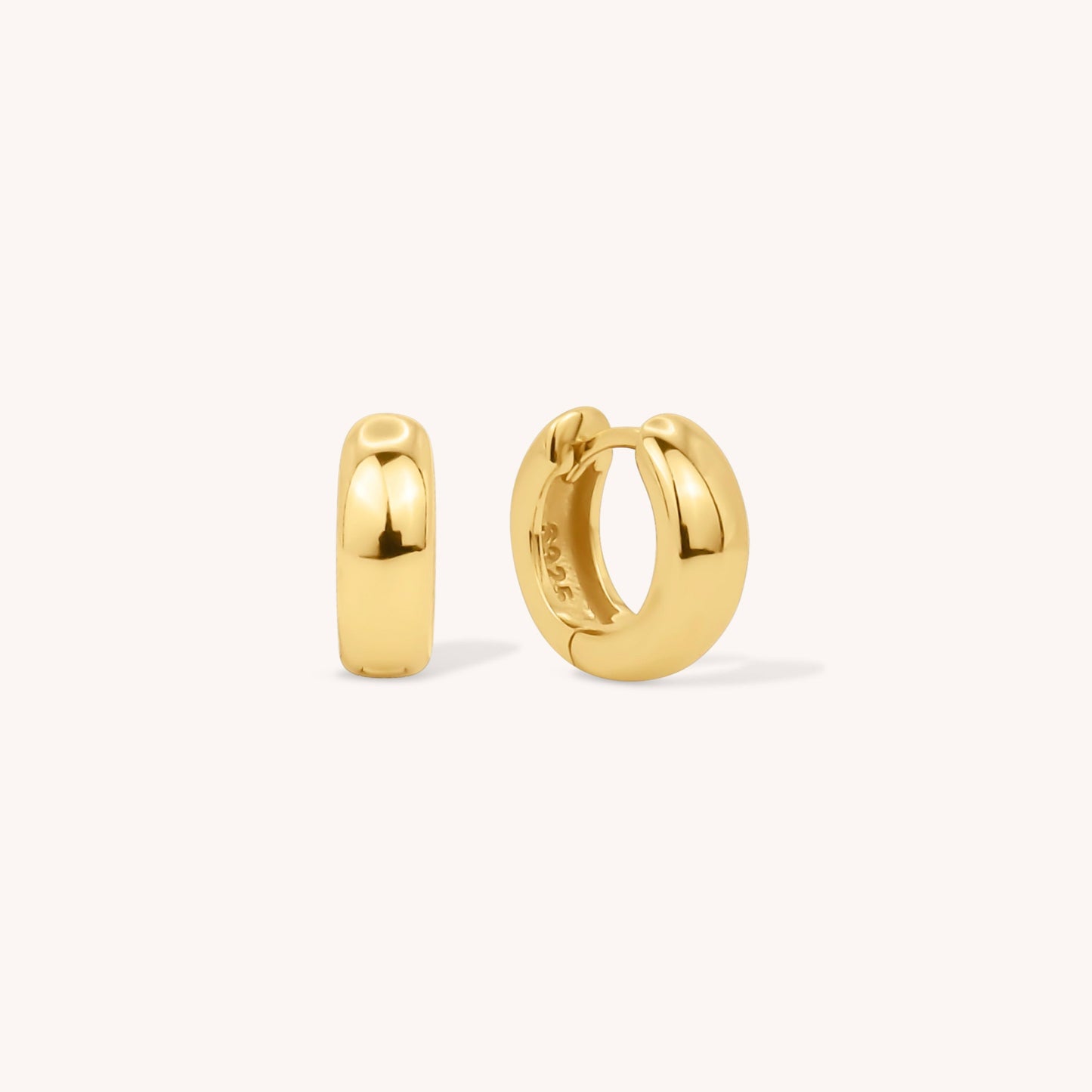 Small Bold Hoops - Gold Vermeil