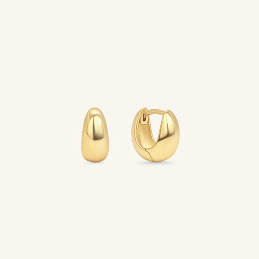 Dome Small Hoops - 18k Gold Vermeil