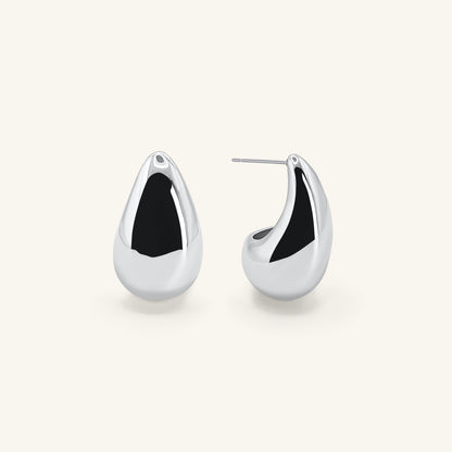Chunky Tear Drop Earrings - 18k Gold Plated