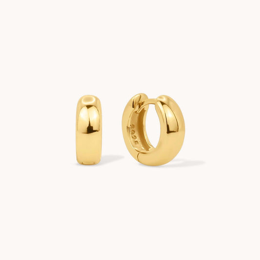 Basic Bold Hoops - Gold Vermeil