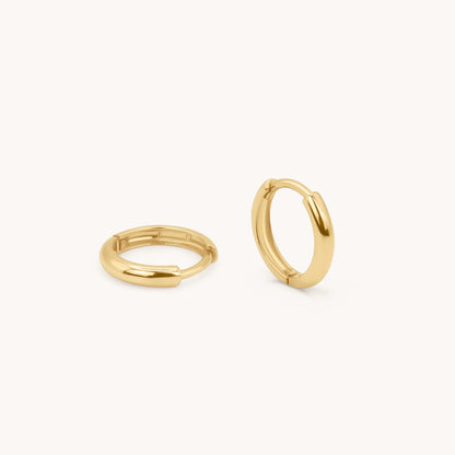 Classic Huggie Hoops - 14k Solid Gold