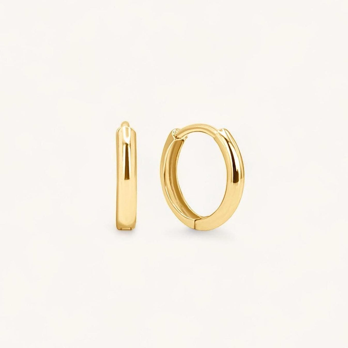 Classic Huggie Hoops - 14k Solid Gold