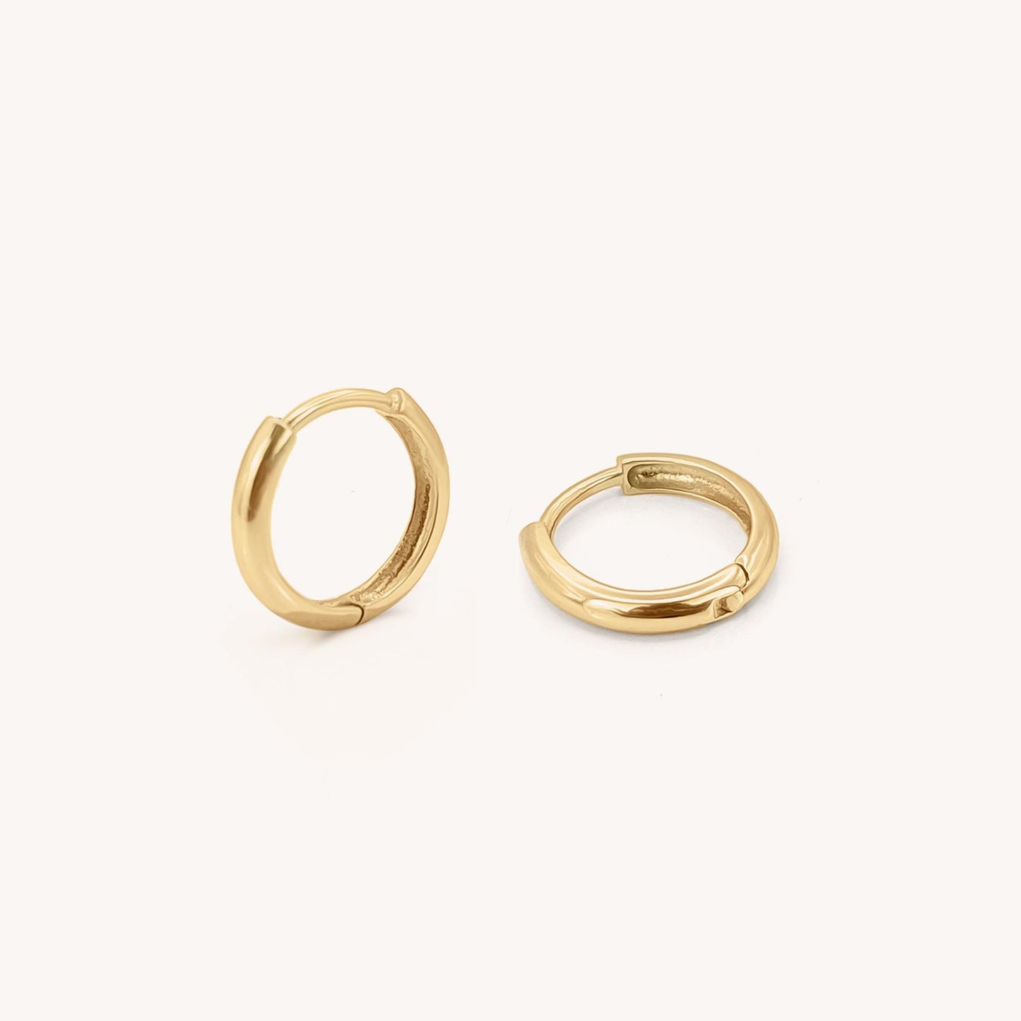 Classic Huggie Hoops - 14k Solid Gold