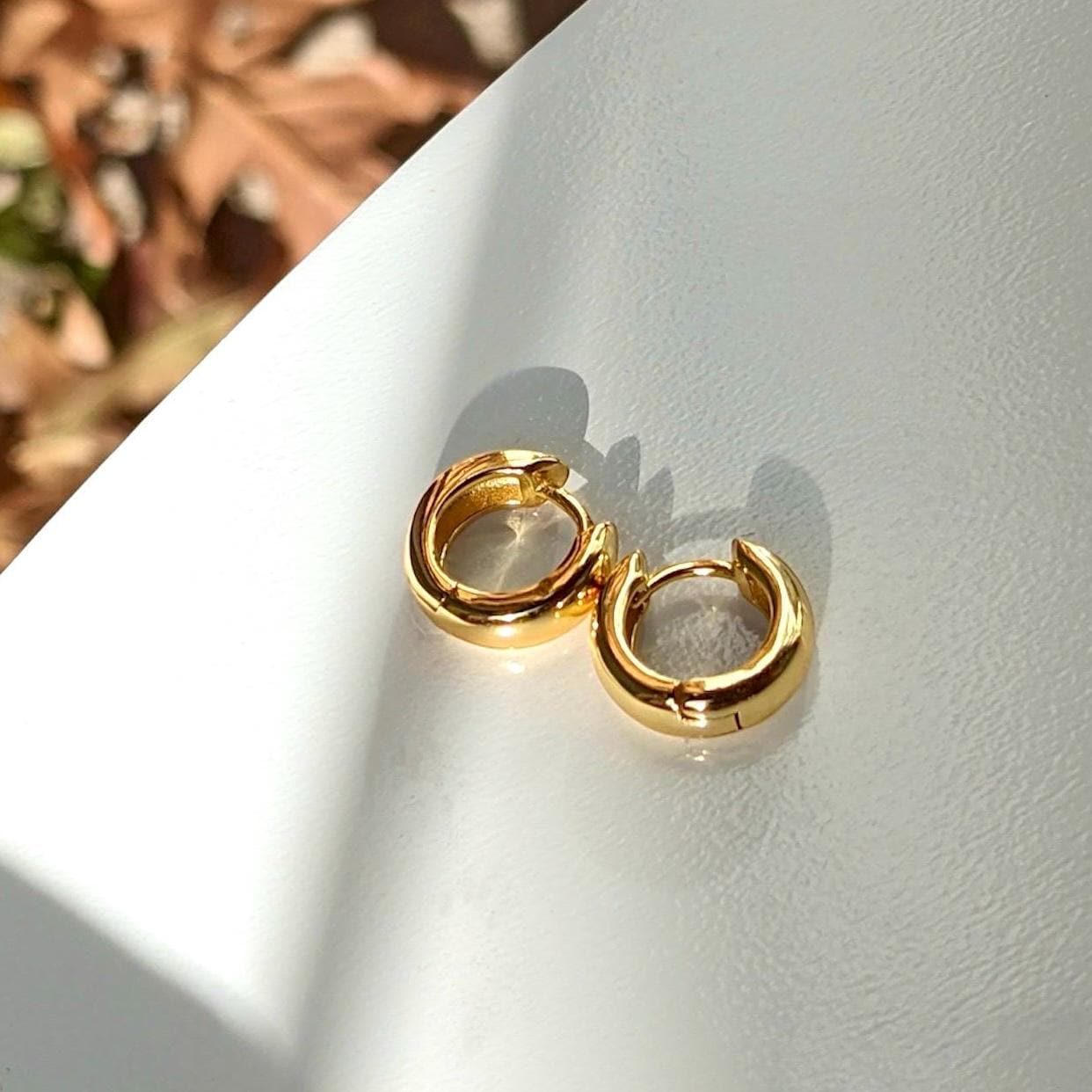 Basic Bold Hoops - Gold Vermeil