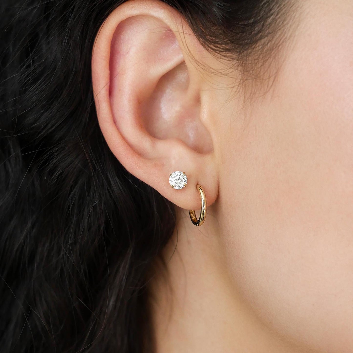 Classic Huggie Hoops - 14k Solid Gold