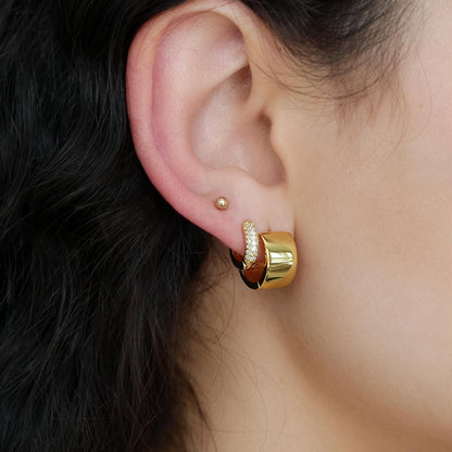 Basic Small Hoops - Gold Vermeil