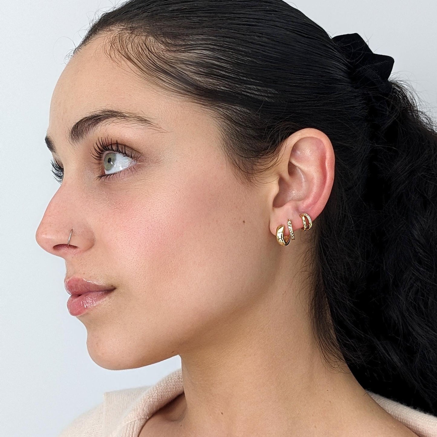 Basic Bold Hoops - Gold Vermeil