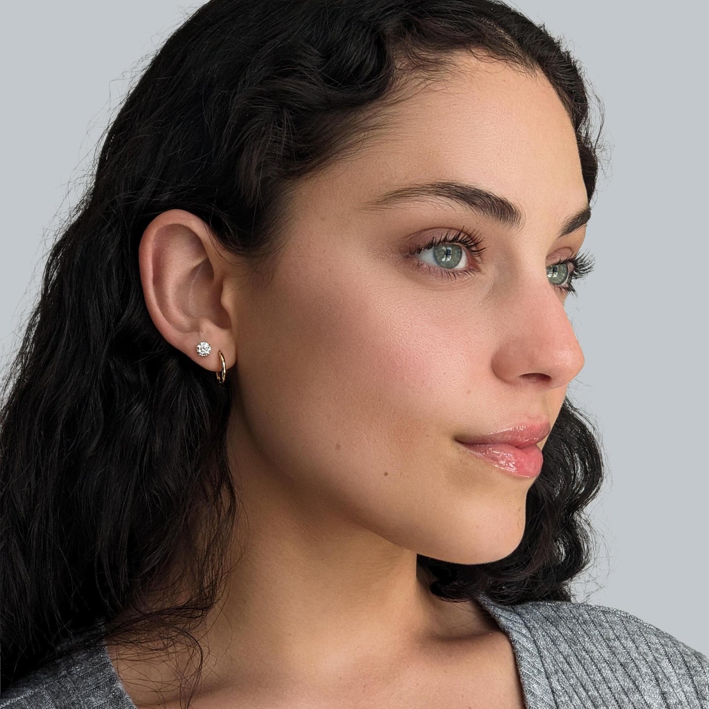 Classic Huggie Hoops - 14k Solid Gold