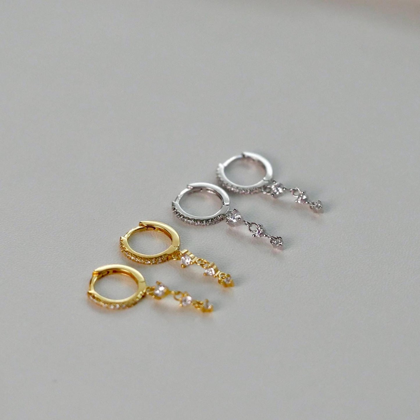 Dangle Drop Earrings - Gold Vermeil