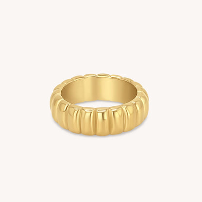 Chunky Bold Bubble Ring - 18k Gold, Stainless Steel