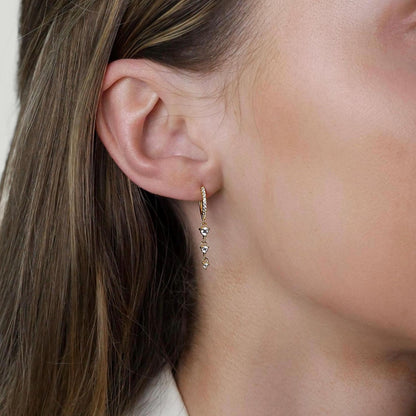 Dangle Drop Earrings - Gold Vermeil