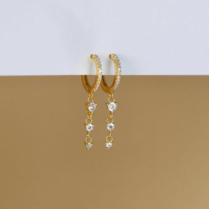 Dangle Drop Earrings - Gold Vermeil