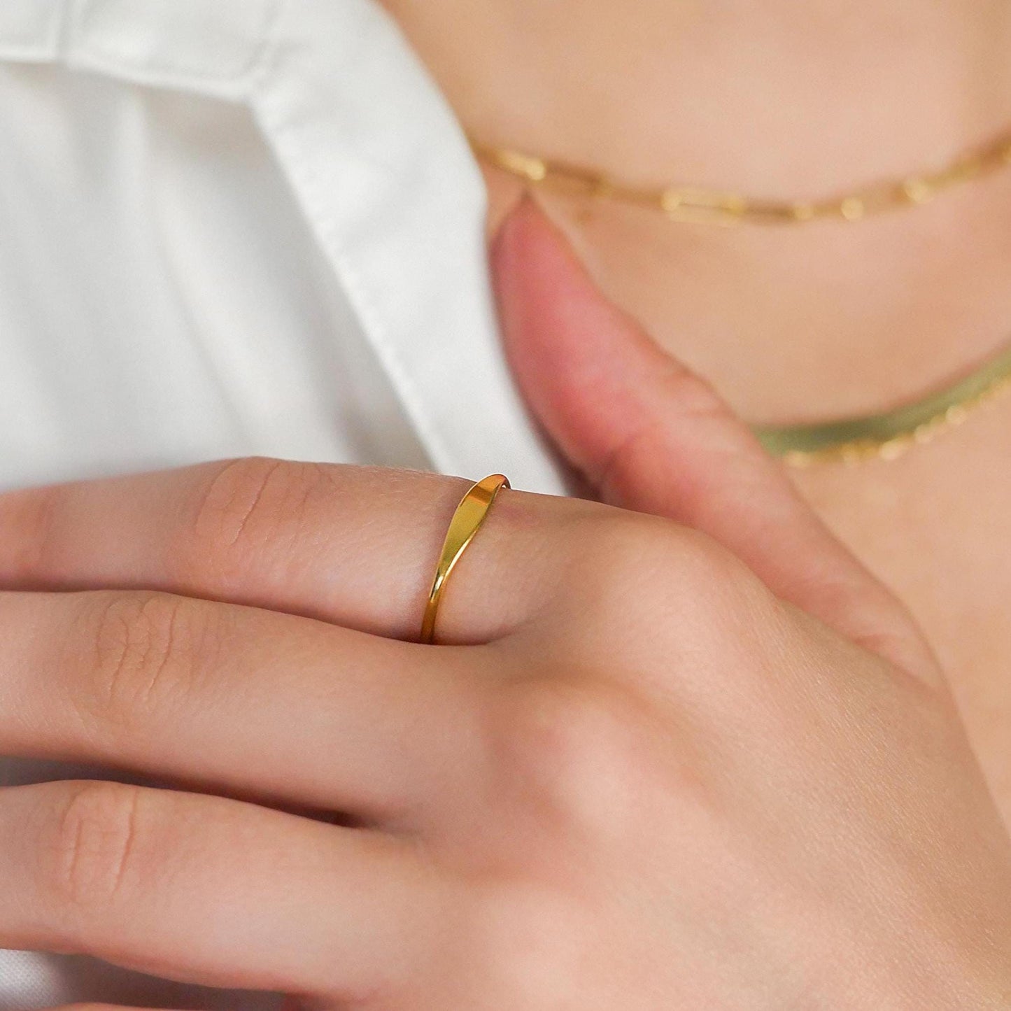 14k Solid Gold Signet Ring
