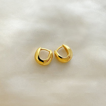 Dome Small Hoops - 18k Gold Vermeil